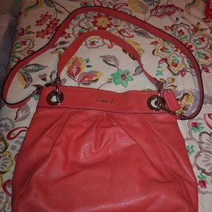 Coach coral crossbody